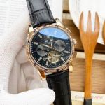 Replica Patek Philippe Tourbillon Perpetual Calendar watches Diamond-set Bezel Rose Gold